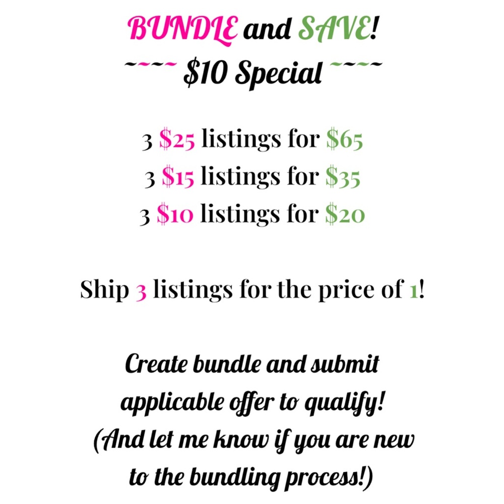 BUNDLE and SAVE!
